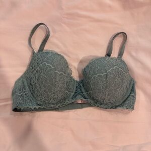 Victoria's Secret Lace Underwire Bra Teal 34D